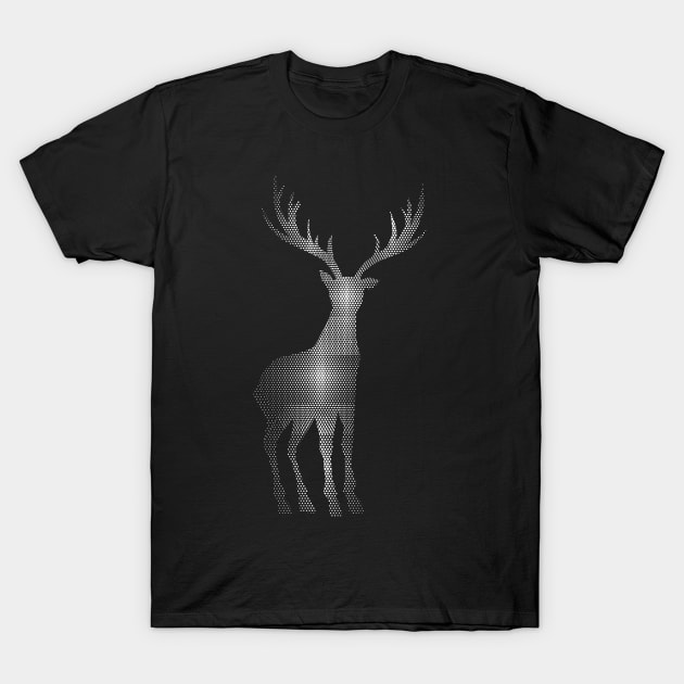 Deer Hexagon Abstract T-Shirt by Hariolf´s Mega Store
